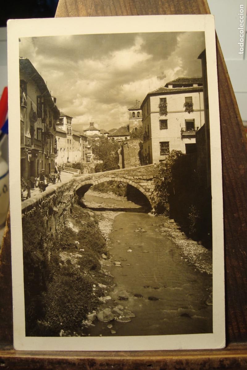 Postkarten: ANTIGUA POSTAL VISTA DE GRANADA. CENSURA MILITAR 1939