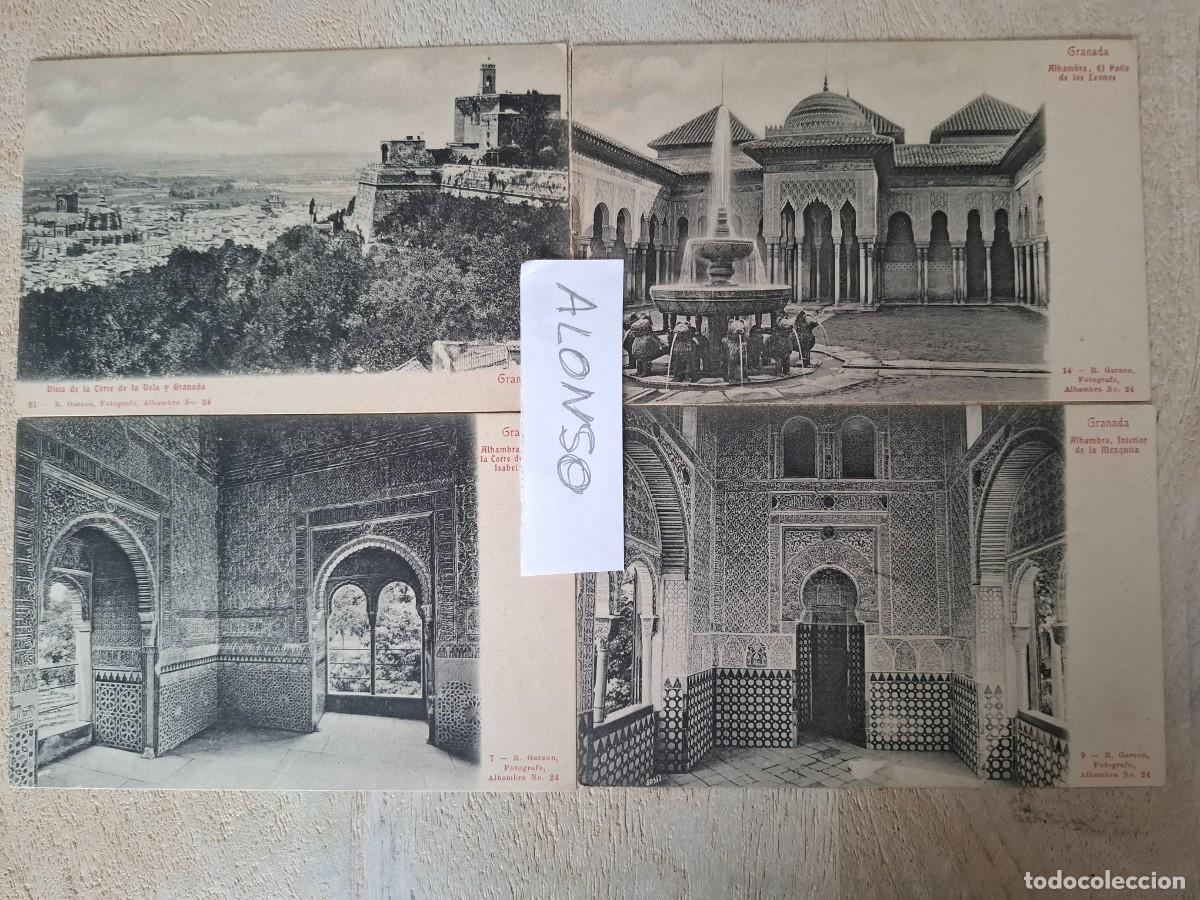 Postales: 4 postales Alhambra de Granada - sin circular - Foto 1