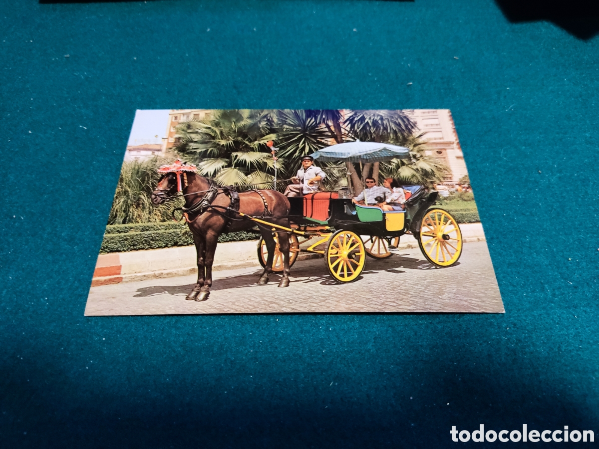 Postales: Postal M&aacute;laga caballo carro - Foto 1