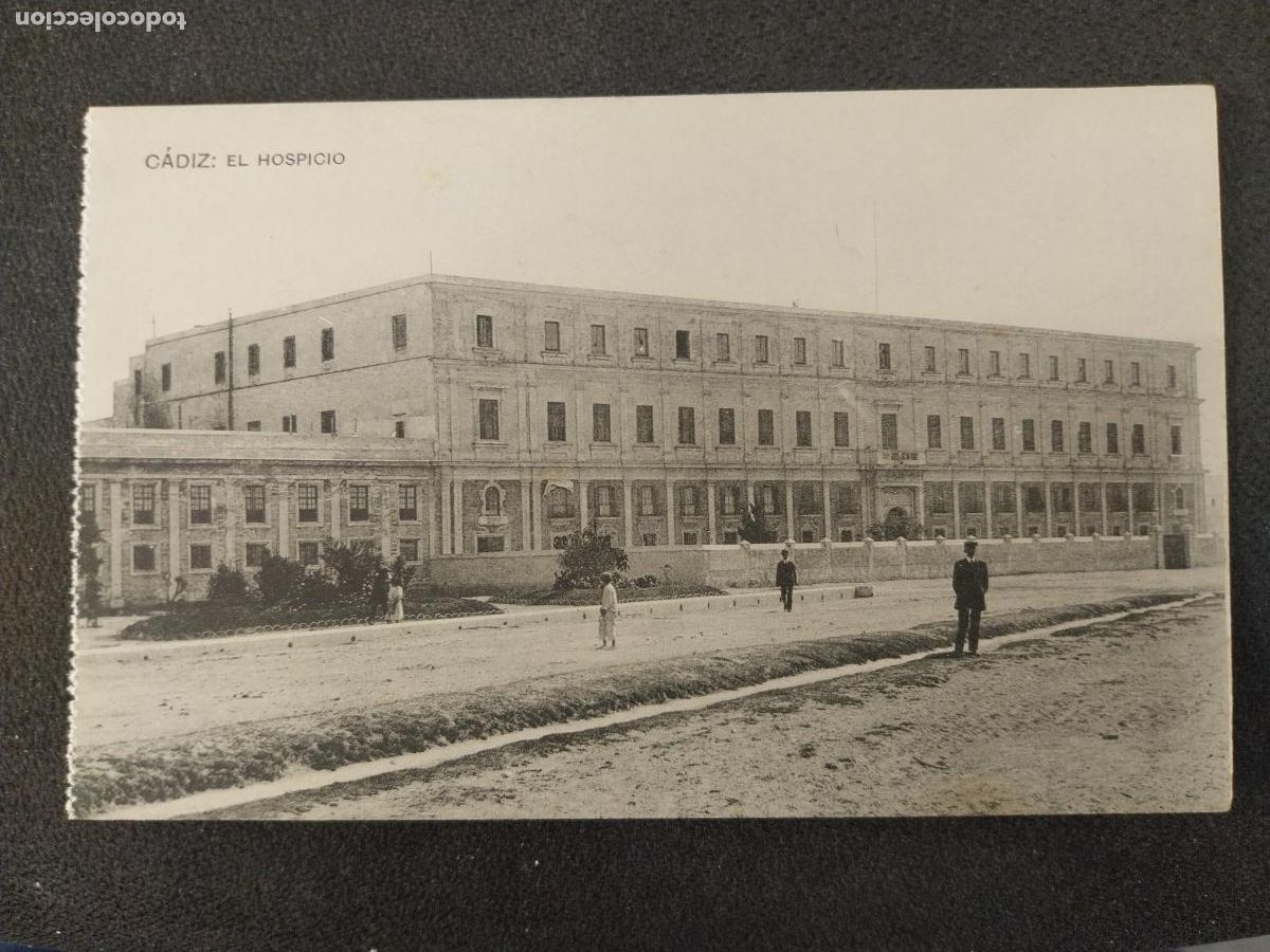 Postais: HOSPICIO CADIZ ED FOTOTIPIA HAUSER MENET CABALLEROS NI&Ntilde;OS