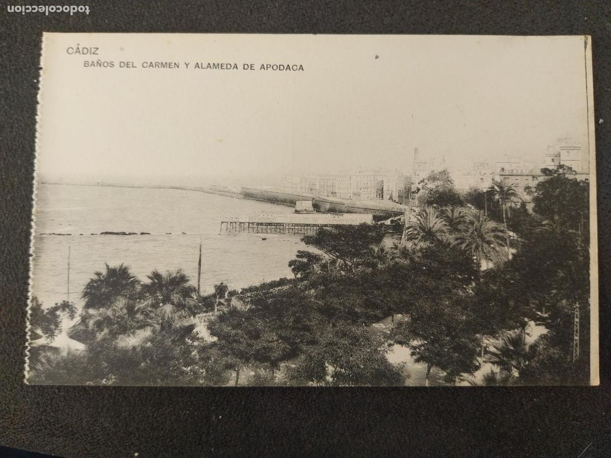 Postais: BA&Ntilde;OS DEL CARMEN ALAMEDA APOCADA CADIZ ED FOTOTIPIA HAUSER MENET