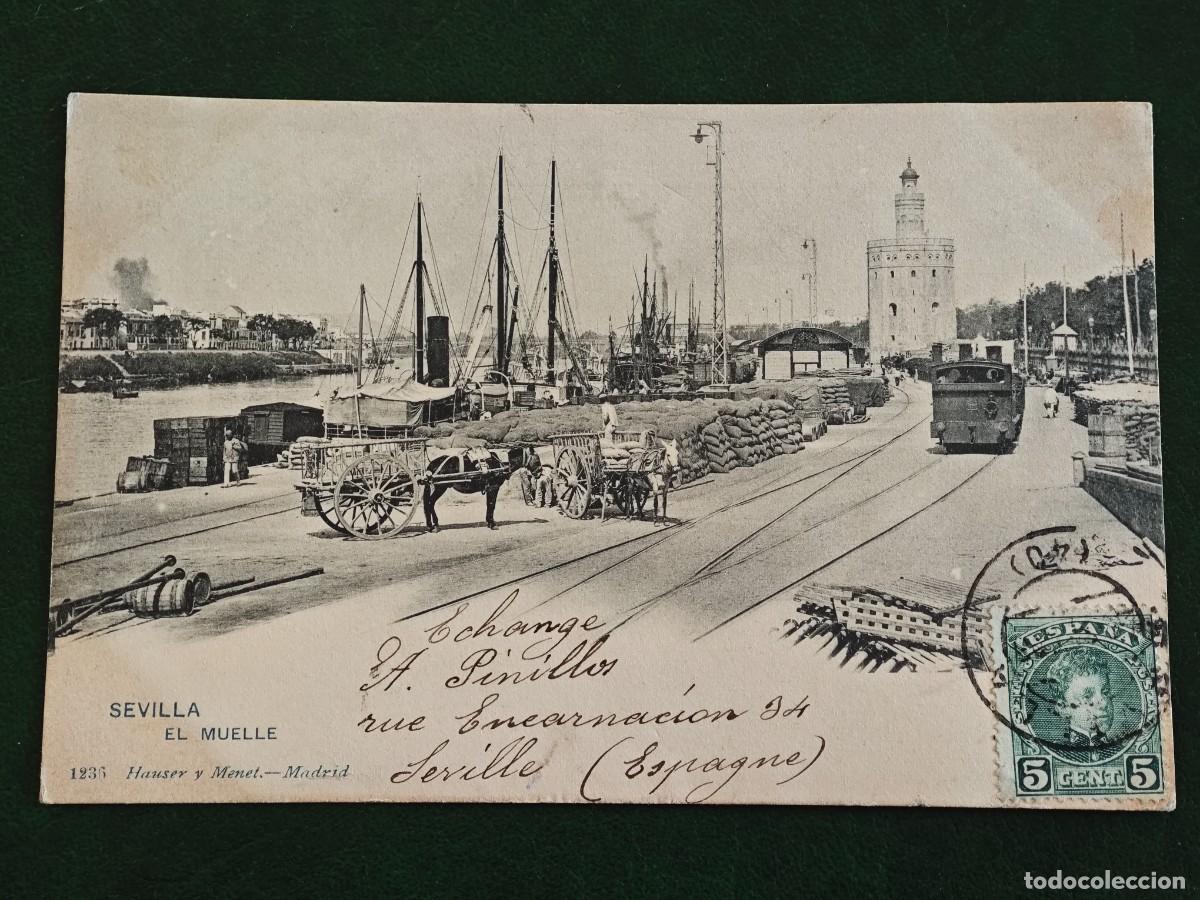 Postales: Postal de Espa&ntilde;a Sevilla El Muelle - Foto 1