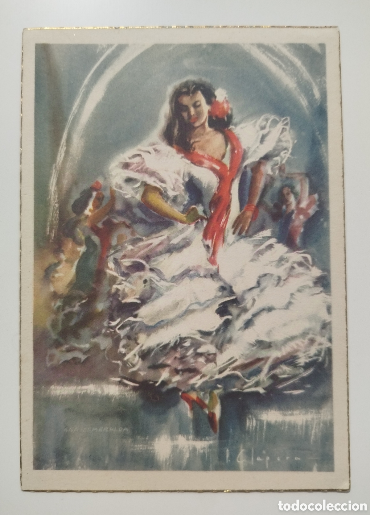 Postales: Postal alegr&iacute;as bailaora espa&ntilde;ola