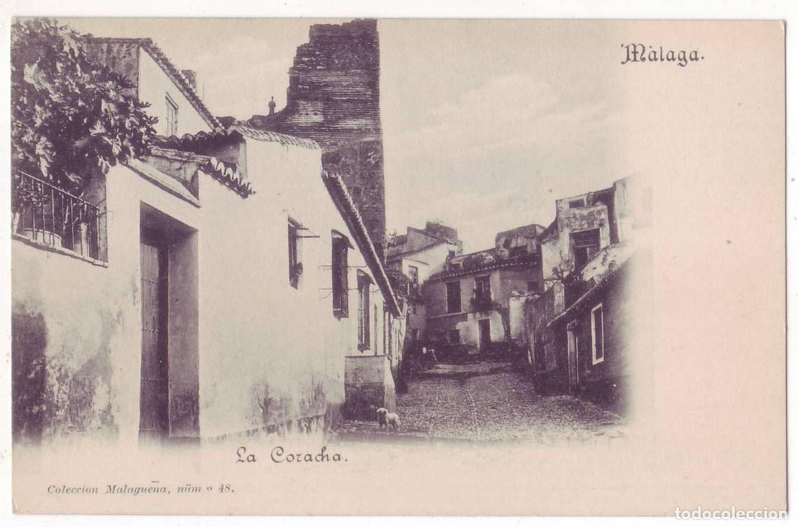 Postales: M&aacute;laga: La Coracha. Colecci&oacute;n Malague&ntilde;a. Sin dividir. No circulada (Anterior a 1905)