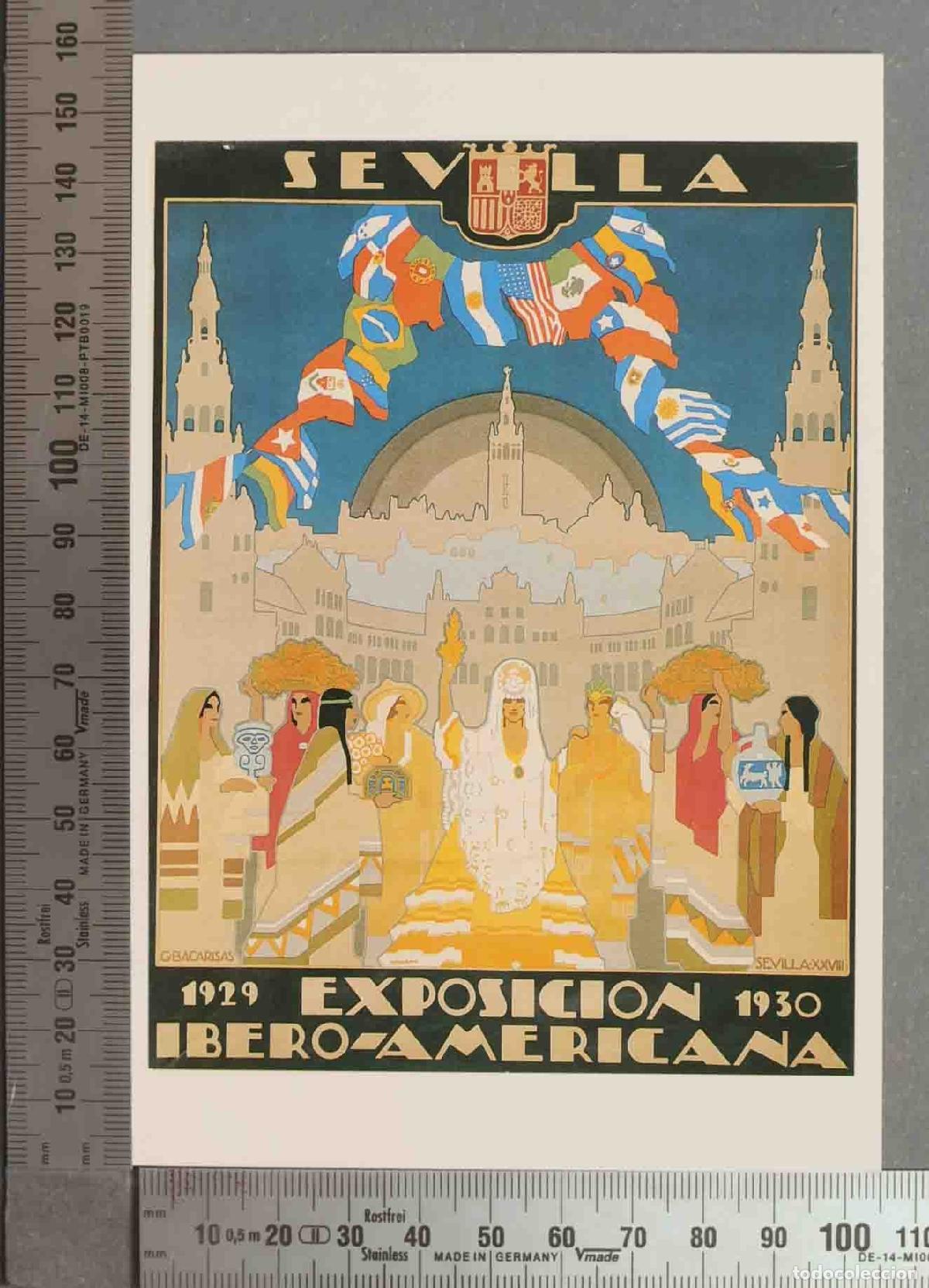 Cartoline: POSTAL. CARTEL EXPOSICION IBEROAMERICANA