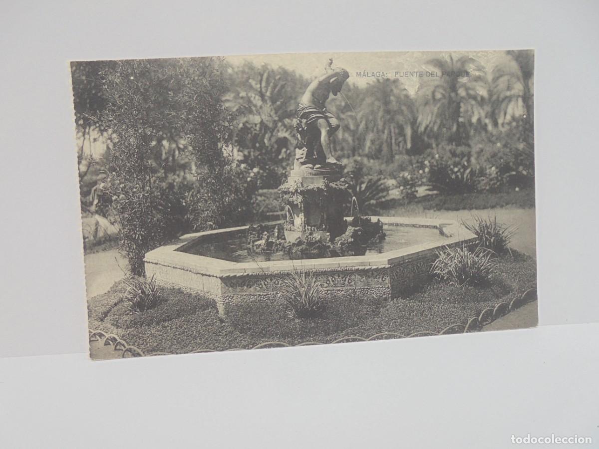 Postcards: TARJETA POSTAL. MALAGA. FUENTE DEL PARQUE.