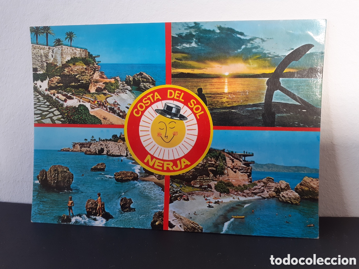 Postales: NERJA - COSTA DEL SOL - CIRCULADA A&Ntilde;O 1984 - Foto 1