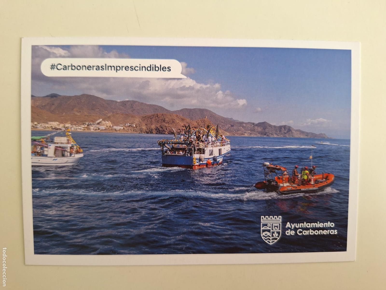 Postales: Postal Costa de Carboneras Almer&iacute;a Turismo Paisajes Mar Mediterr&aacute;neo