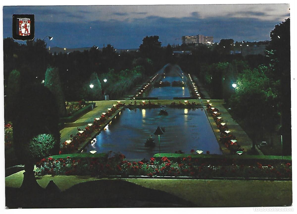 Cartoline: PISCINAS Y JARDINES, NOCTURNA.- ALCAZAR DE LOS REYES CATOLICOS.- CORDOBA