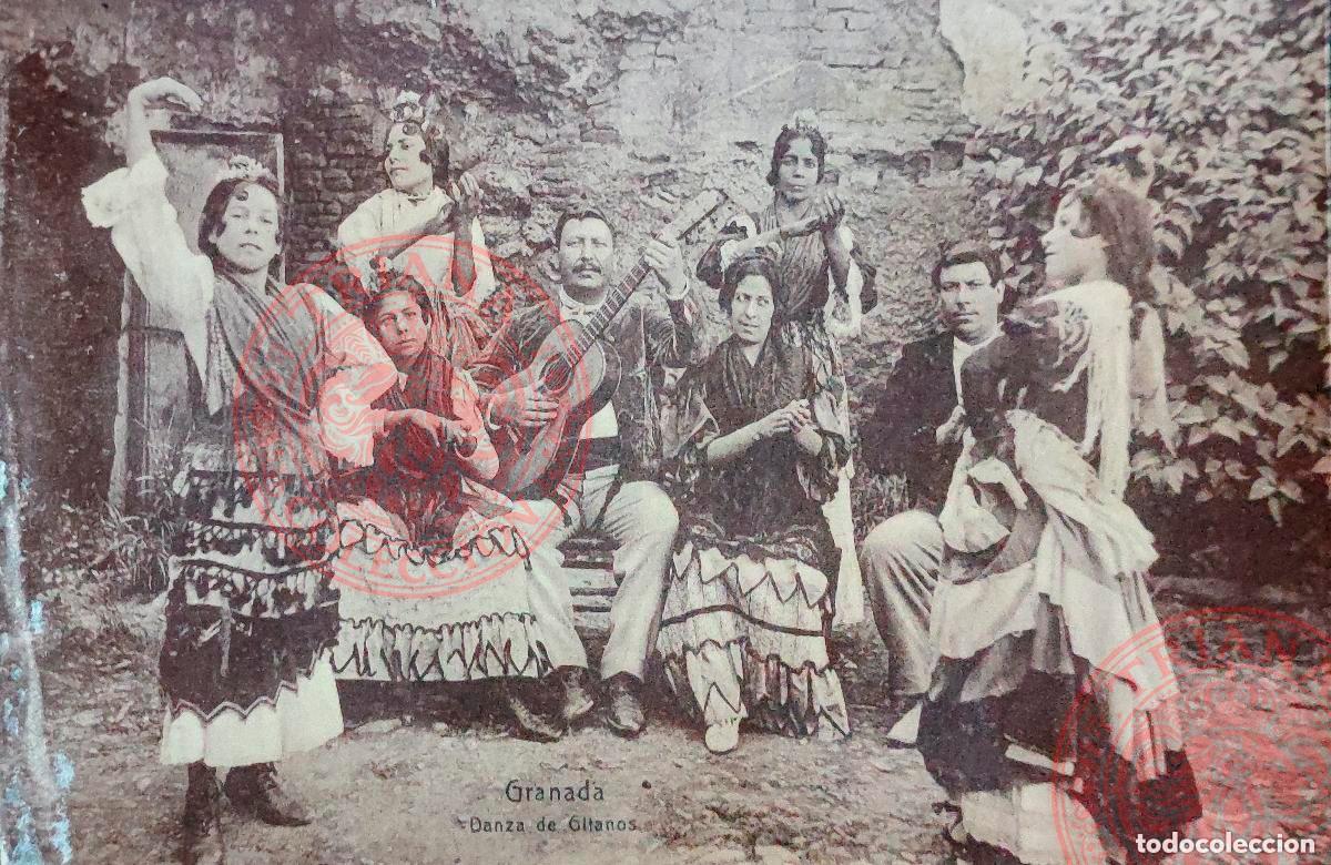 Postales: POSTAL GRANADA - DANZA DE GITANOS - Foto 1