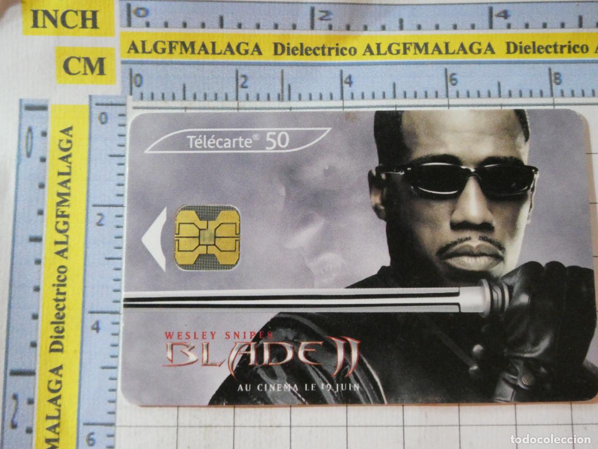 Postales: TARJETA TELEF&Oacute;NICA DE FRANCIA. CINE PEL&Iacute;CULA BLADE II WESLEY SNIPES. 35