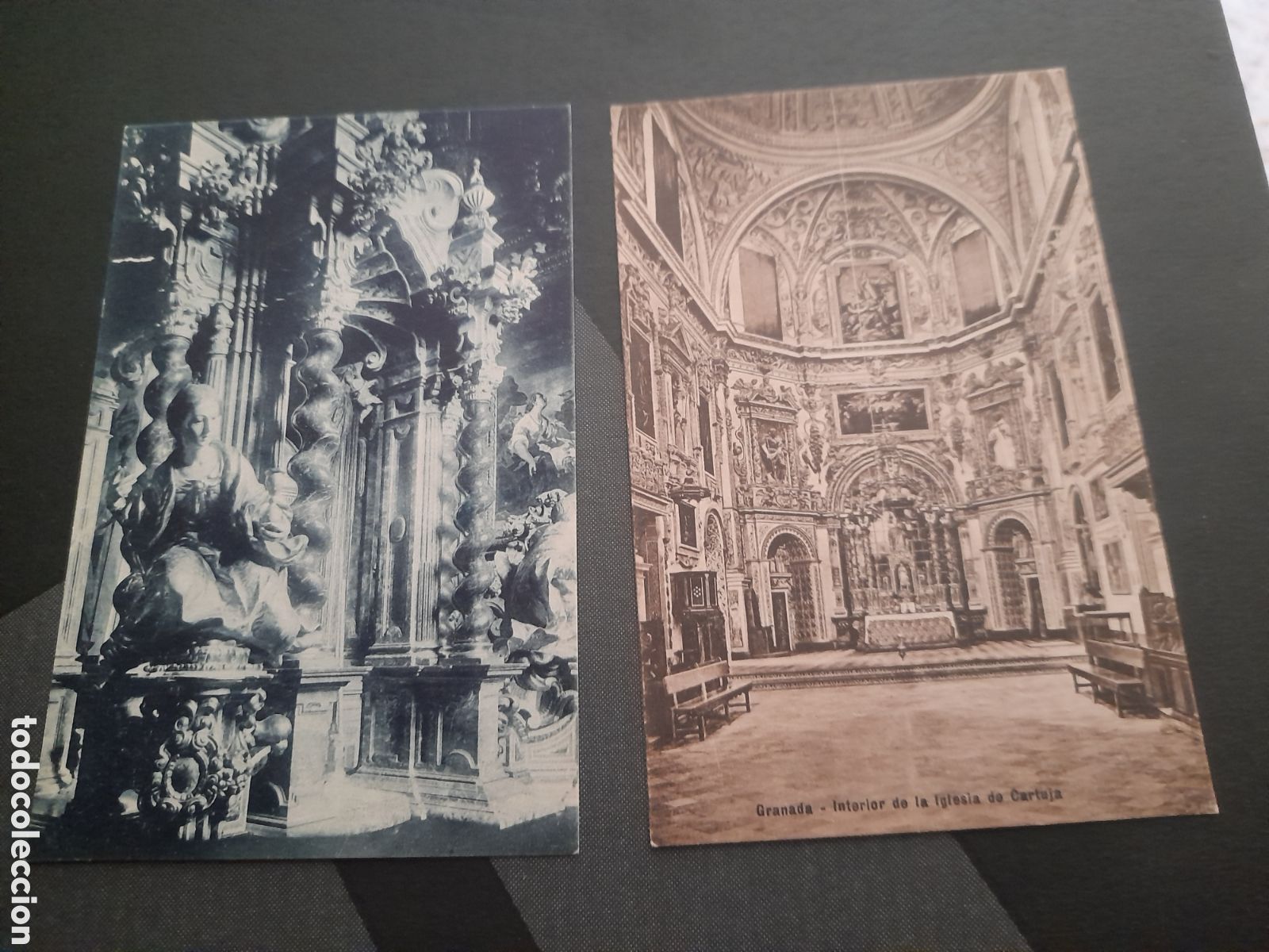 Postales: Dos antiguas postales, Capilla de la Cartuja de Granada