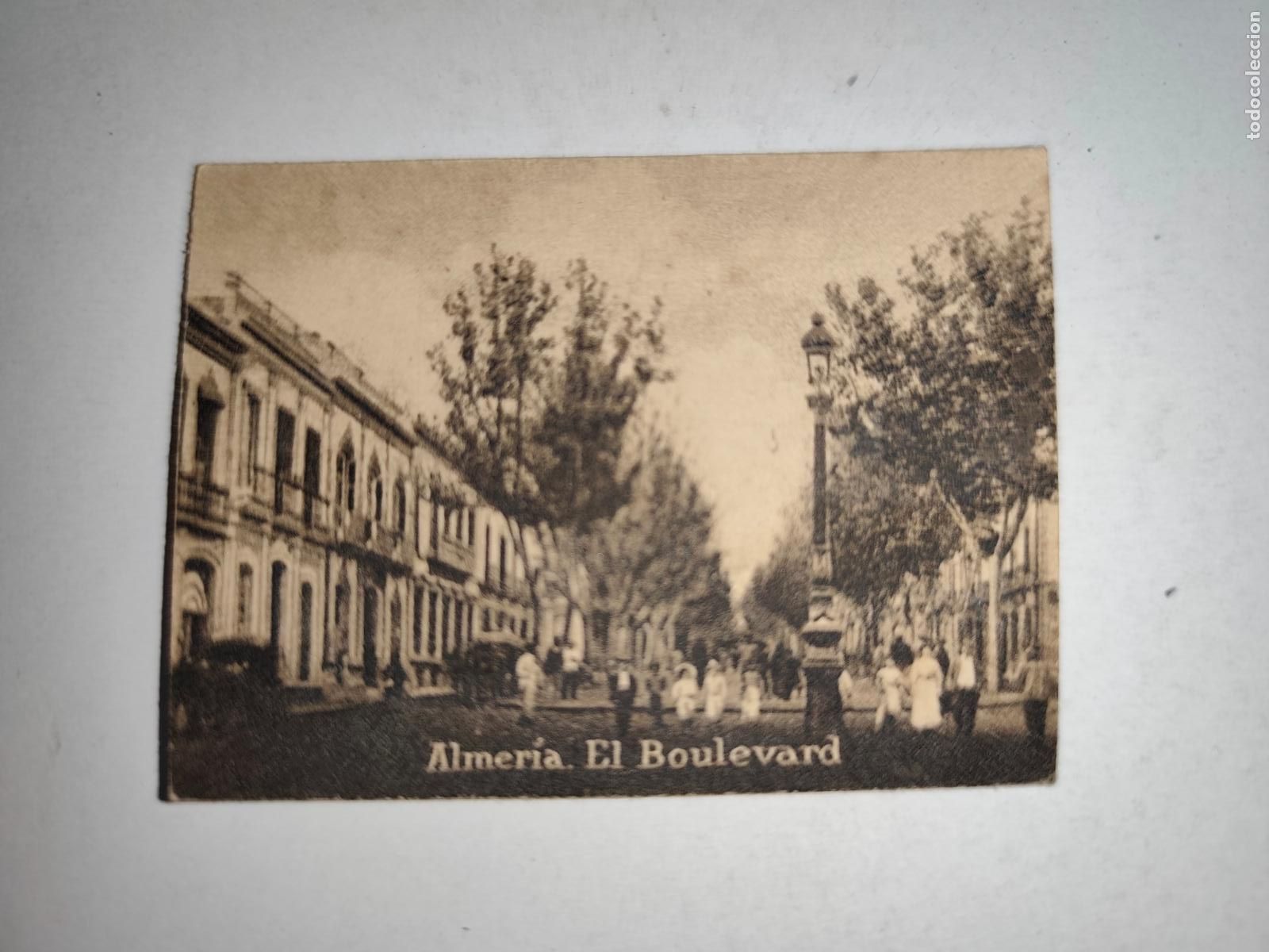 Cartoline: POSTAL ORIGINAL DECADA DE LOS A&Ntilde;OS 30. ALMERIA, EL BOULEVARD. LEER DESCRIPCION.