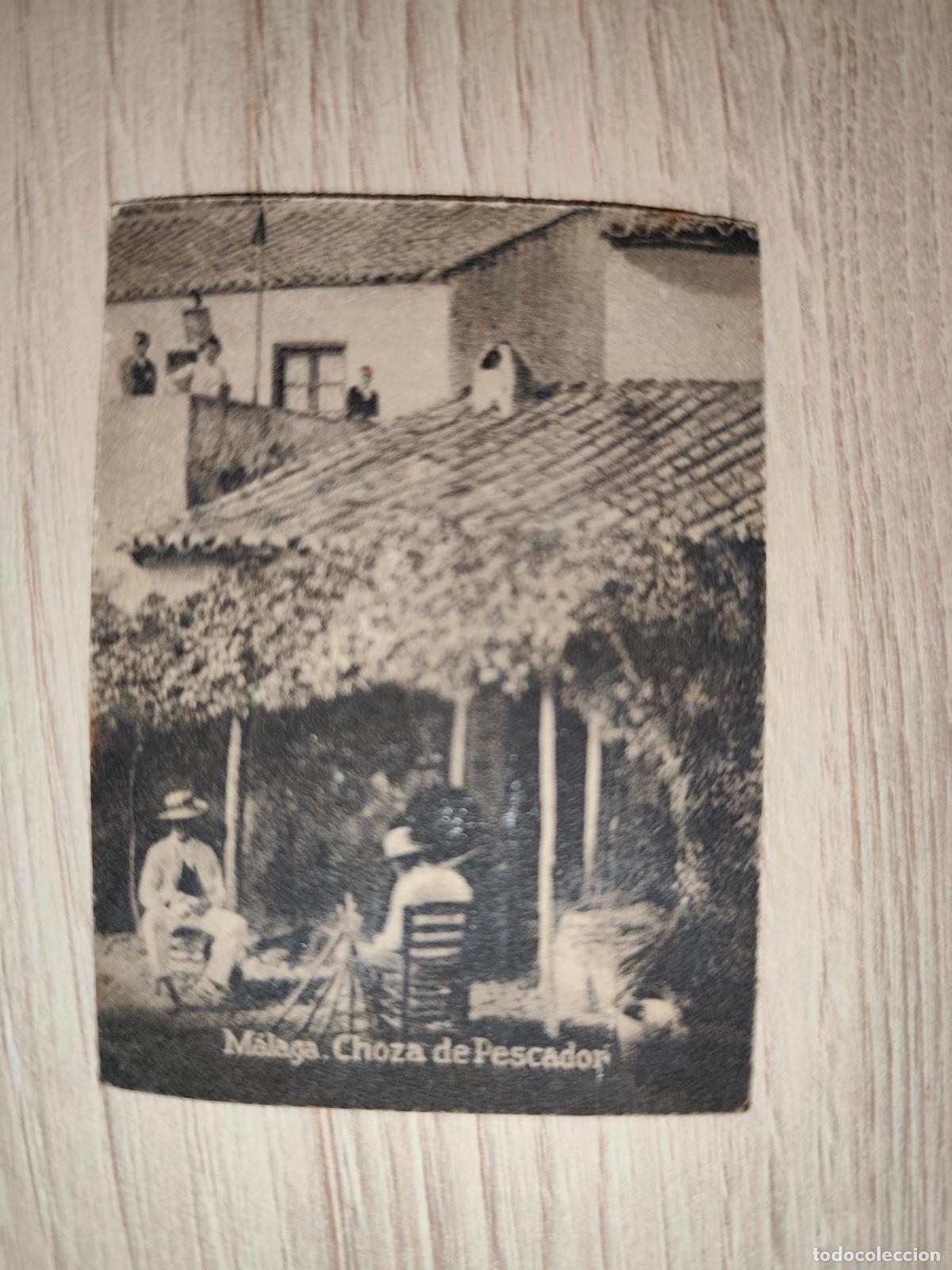 Cartoline: POSTAL ORIGINAL DECADA DE LOS A&Ntilde;OS 30. MALAGA, CHOZA DE PESCADOR. LEER DESCRIPCION