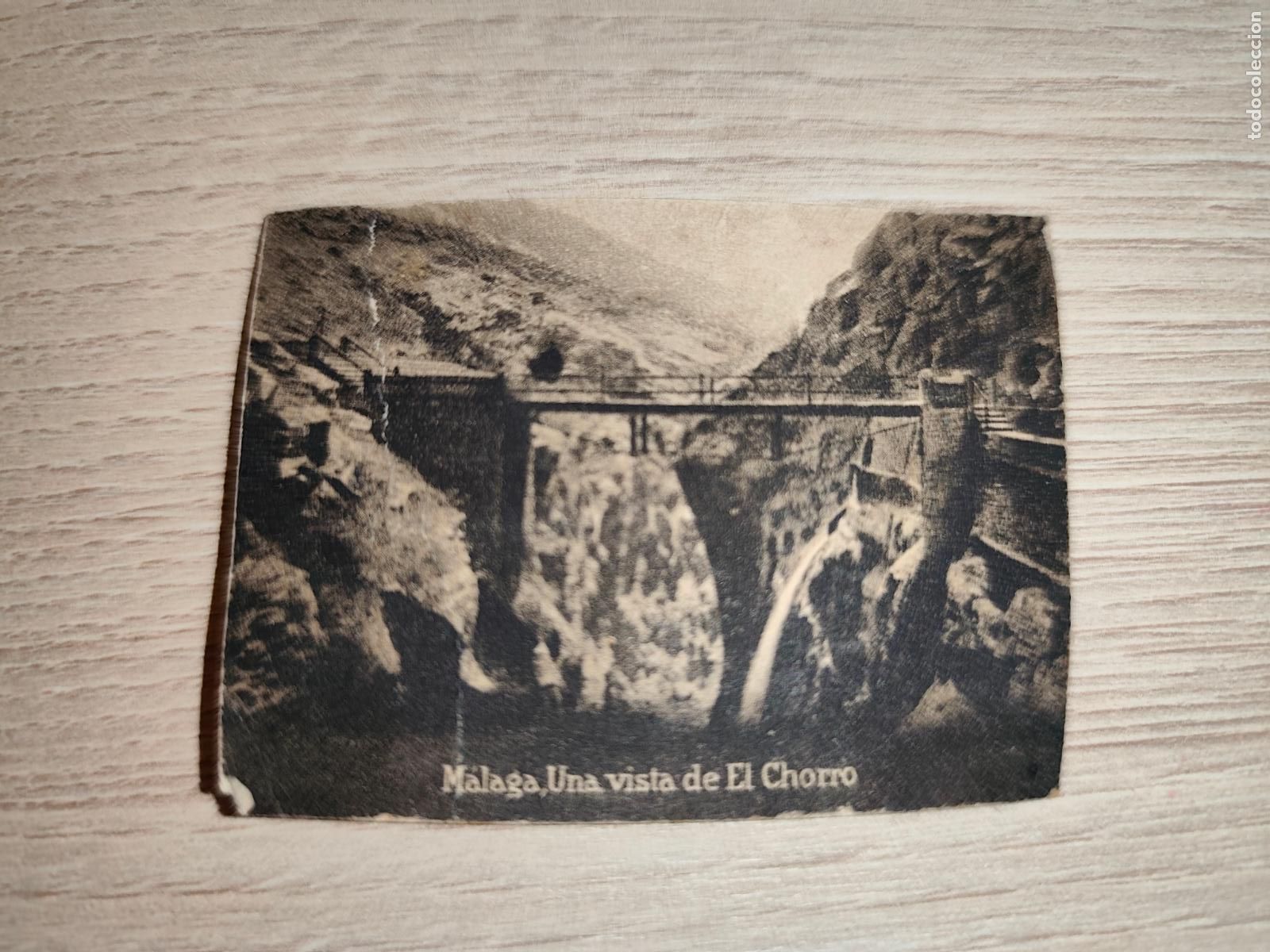 Postais: POSTAL ORIGINAL DECADA DE LOS A&Ntilde;OS 30. MALAGA, UNA VISTA DEL CHORRO. LEER DESCRIPCION