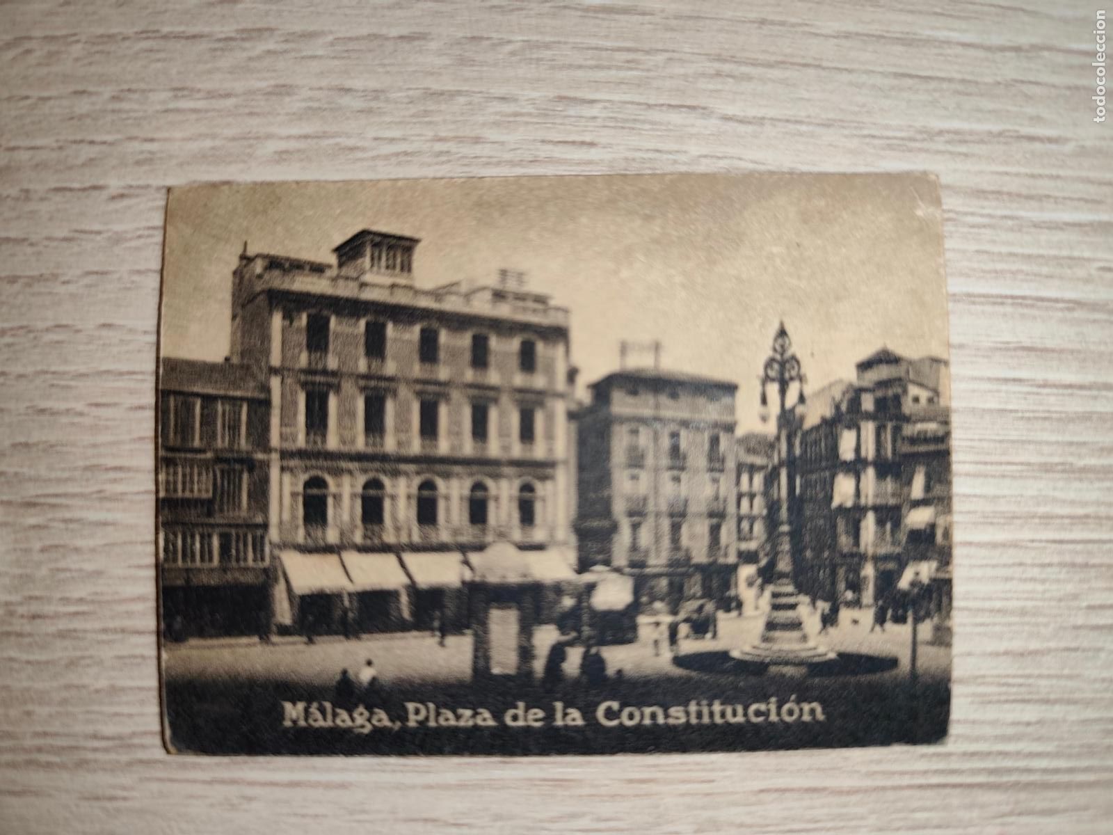 Postais: POSTAL ORIGINAL DECADA DE LOS A&Ntilde;OS 30. MALAGA, PLAZA DE LA CONSTITUCION. LEER DESCRIPCION