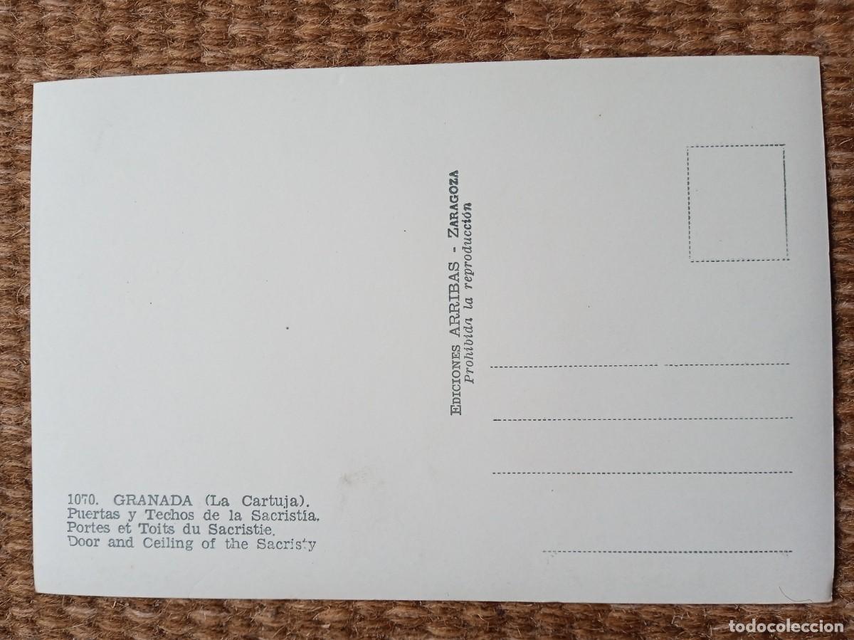 Postales: GRANADA - LA CARTUJA - ED. ARRIBAS - Foto 2