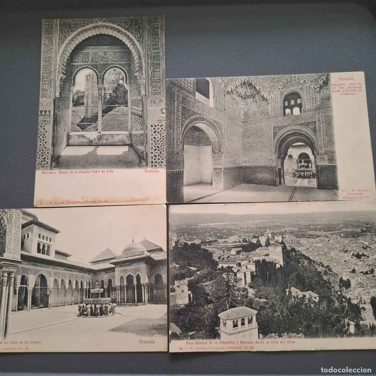 Postales: 4 postales antiguas de Granada - Foto 1