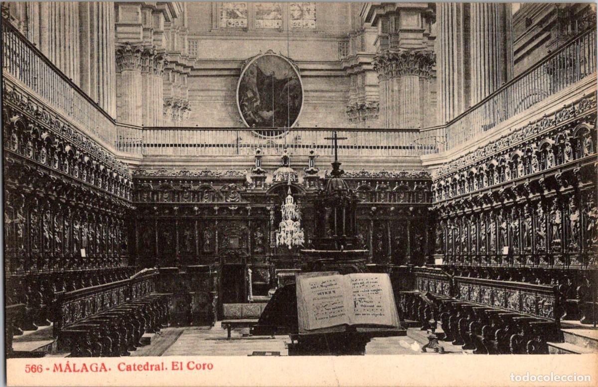 Postkarten: M&aacute;laga-Catedral-El Coro-Joyas de Espa&ntilde;a n&ordm; 566-Almirall/Thomas-135x88mm