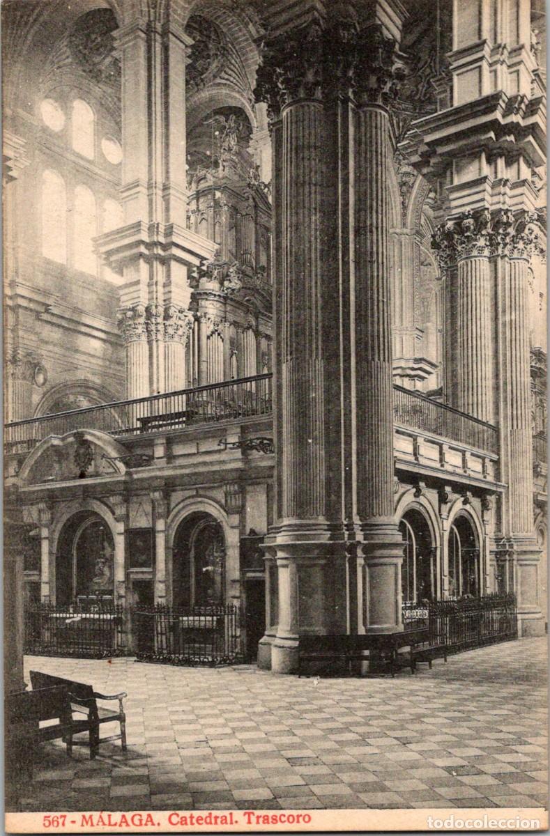 Postkarten: M&aacute;laga-Catedral-Trascoro-Joyas de Espa&ntilde;a n&ordm; 567-Almirall/Thomas-135x88mm
