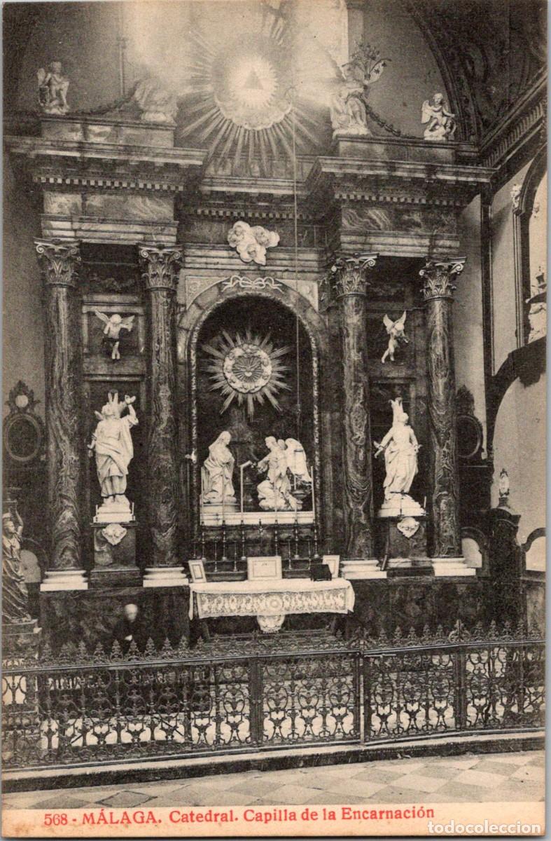 Postkarten: M&aacute;laga-Catedral-Capilla de la Encarnaci&oacute;n-Joyas de Espa&ntilde;a n&ordm; 568-Almirall/Thomas-135x88mm