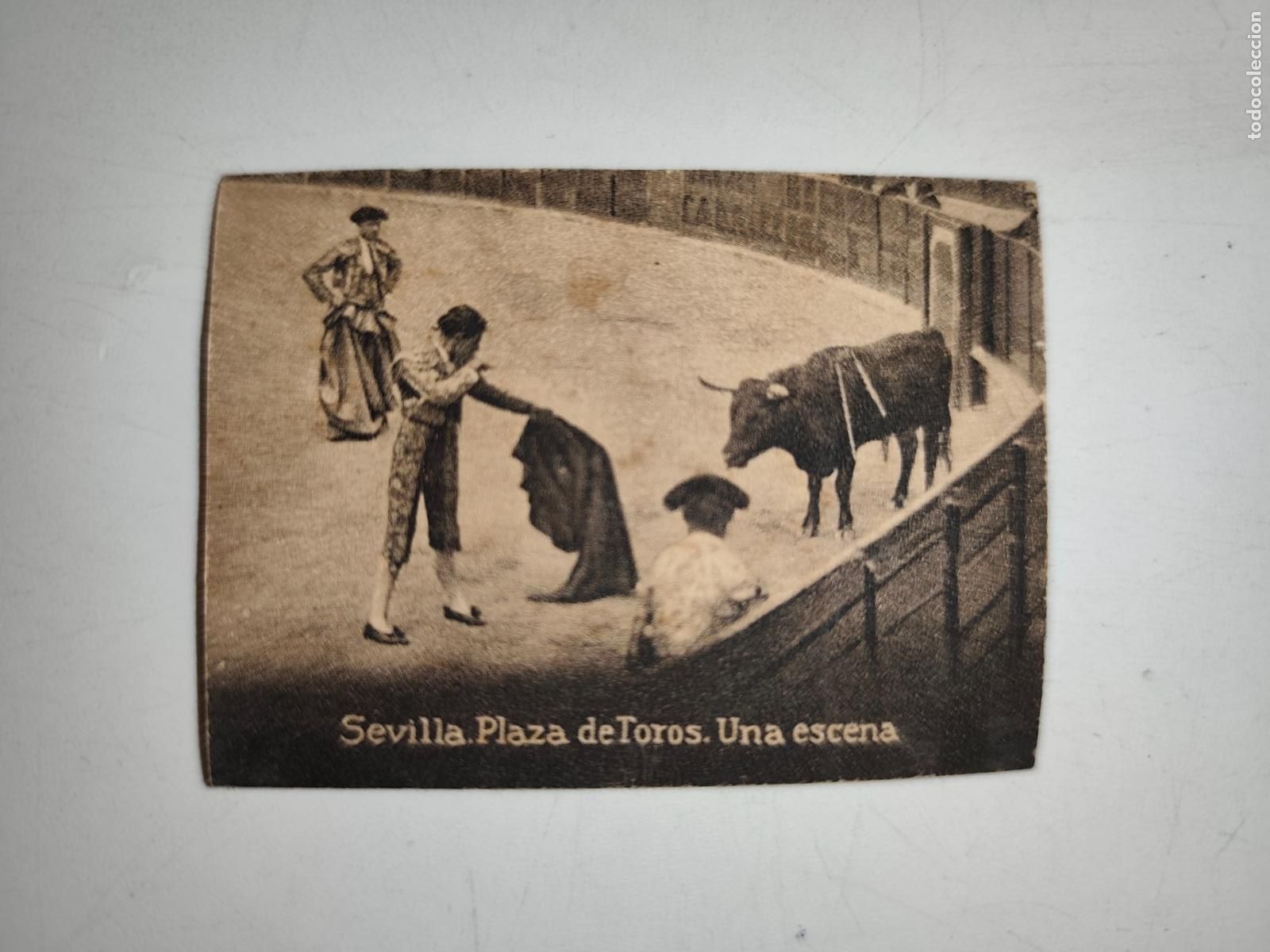Postkarten: POSTAL ORIGINAL DECADA DE LOS A&Ntilde;OS 30. SEVILLA, PLAZA DE TOROS, UNA ESCENA. LEER
