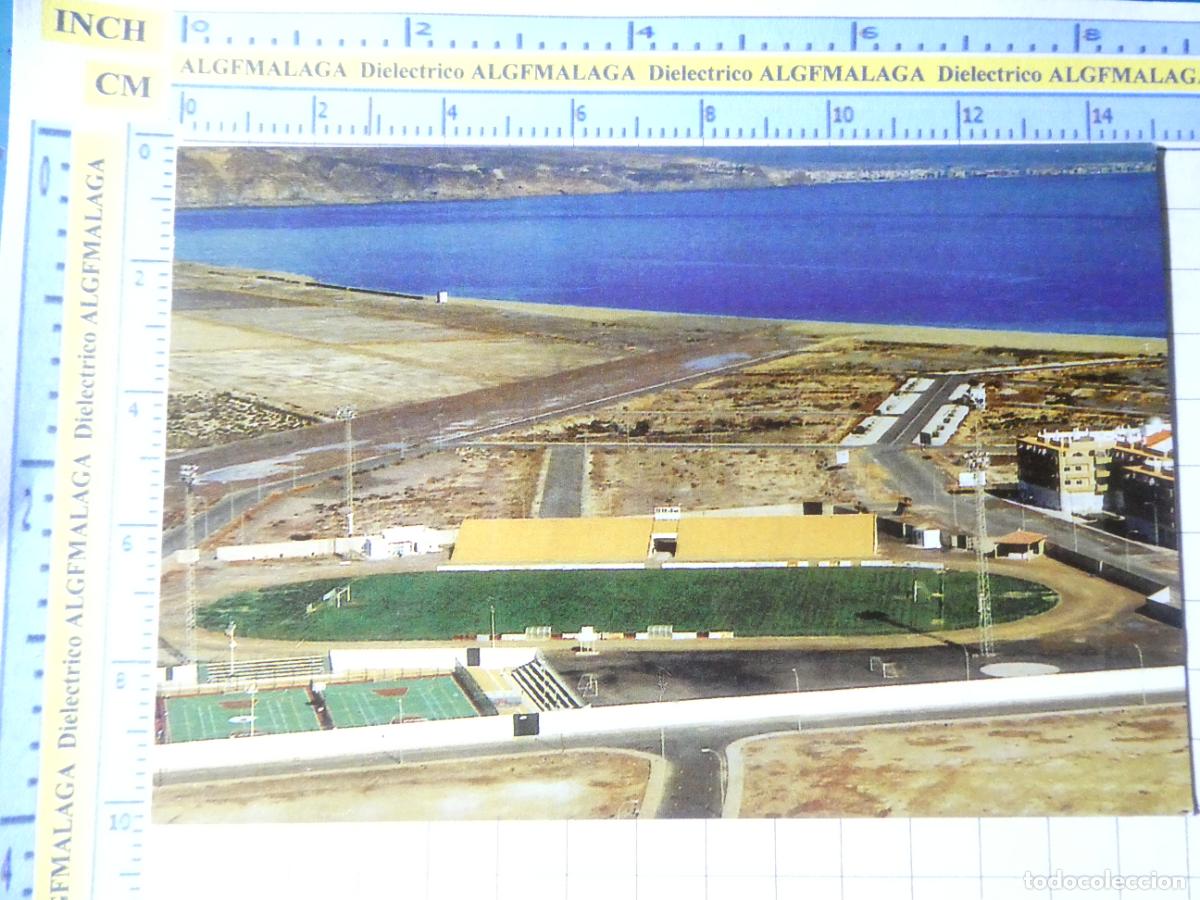 Postkarten: POSTAL DE ALMER&Iacute;A. ESTADIO CAMPO DE F&Uacute;TBOL ROQUETAS DE MAR LOS BAJOS. 127 CJMG. 2846