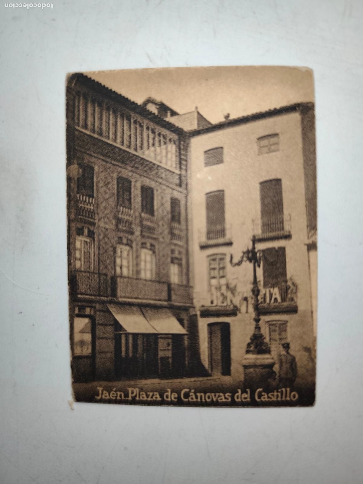 Cartoline: POSTAL ORIGINAL DECADA DE LOS A&Ntilde;OS 30. JAEN, PLAZA DE CANOVAS DEL CASTILLO. LEER