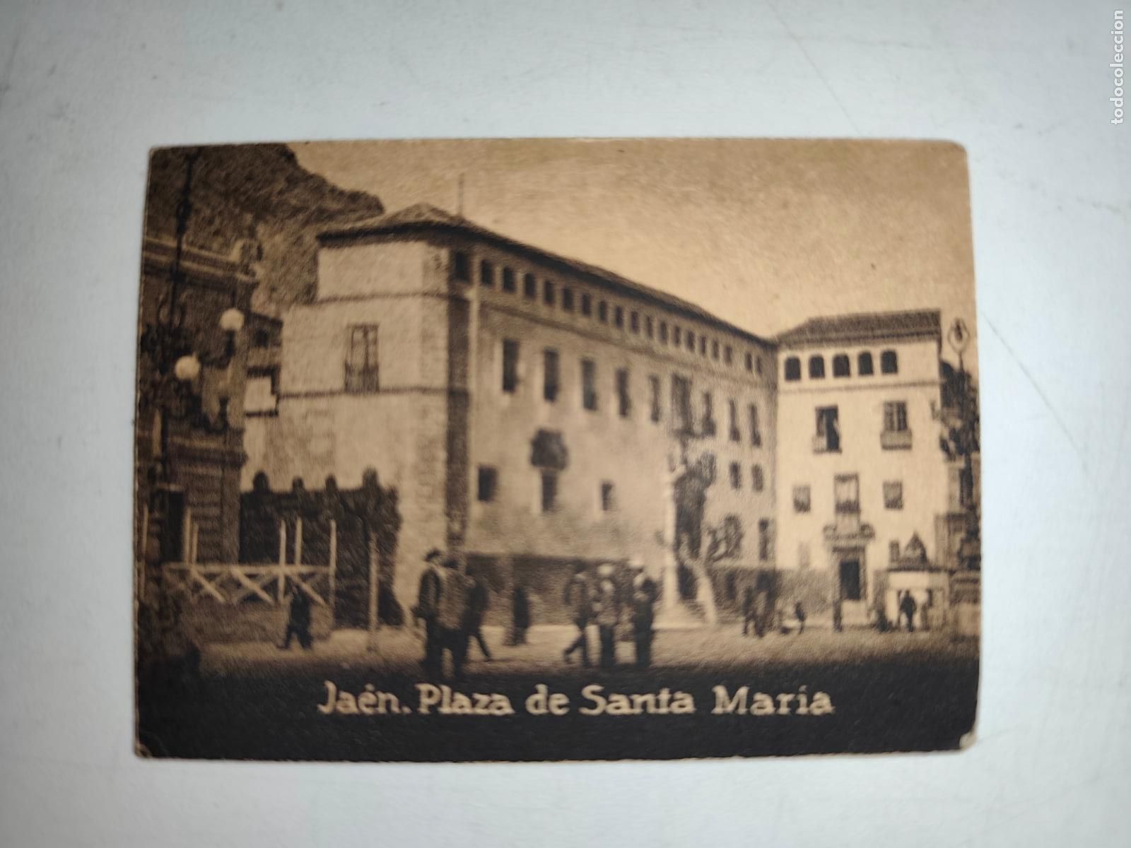 Cartoline: POSTAL ORIGINAL DECADA DE LOS A&Ntilde;OS 30. PLAZA DE SANTA MARIA. LEER