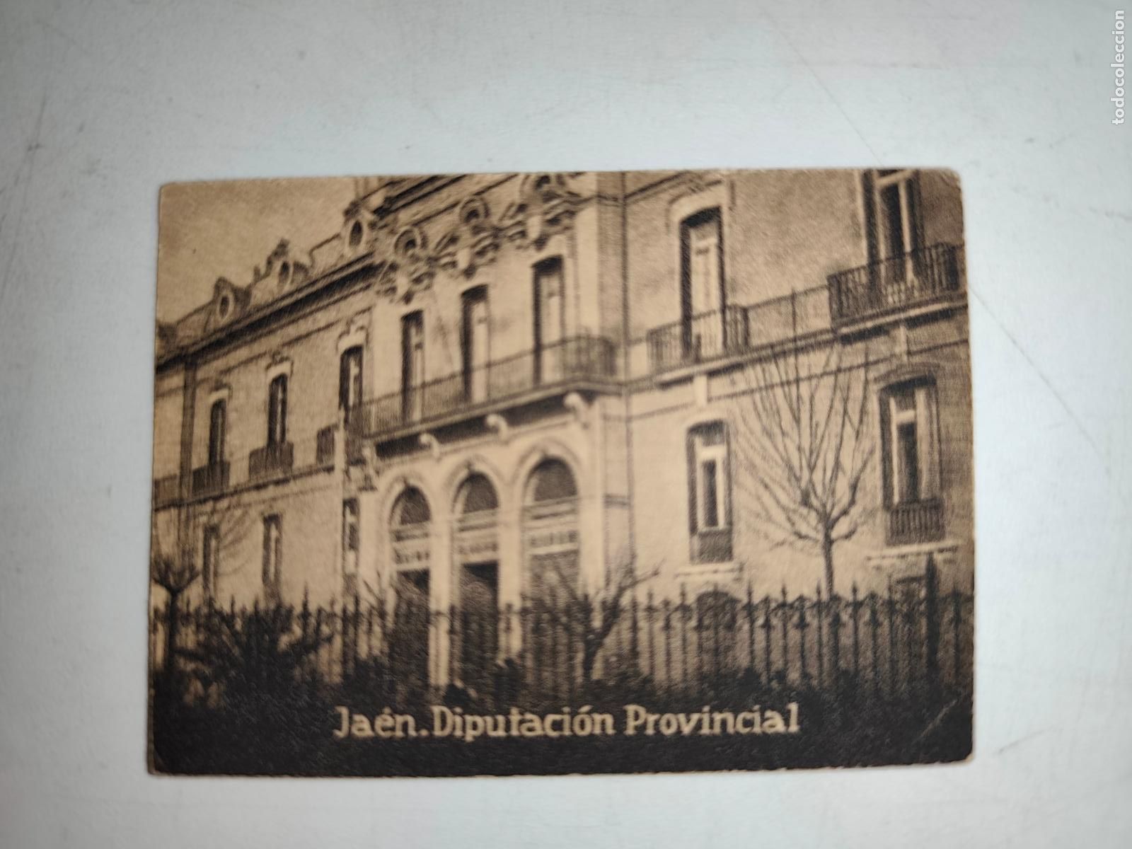 Cartoline: POSTAL ORIGINAL DECADA DE LOS A&Ntilde;OS 30. JAEN, DIPUTACION PROVINCIAL. LEER