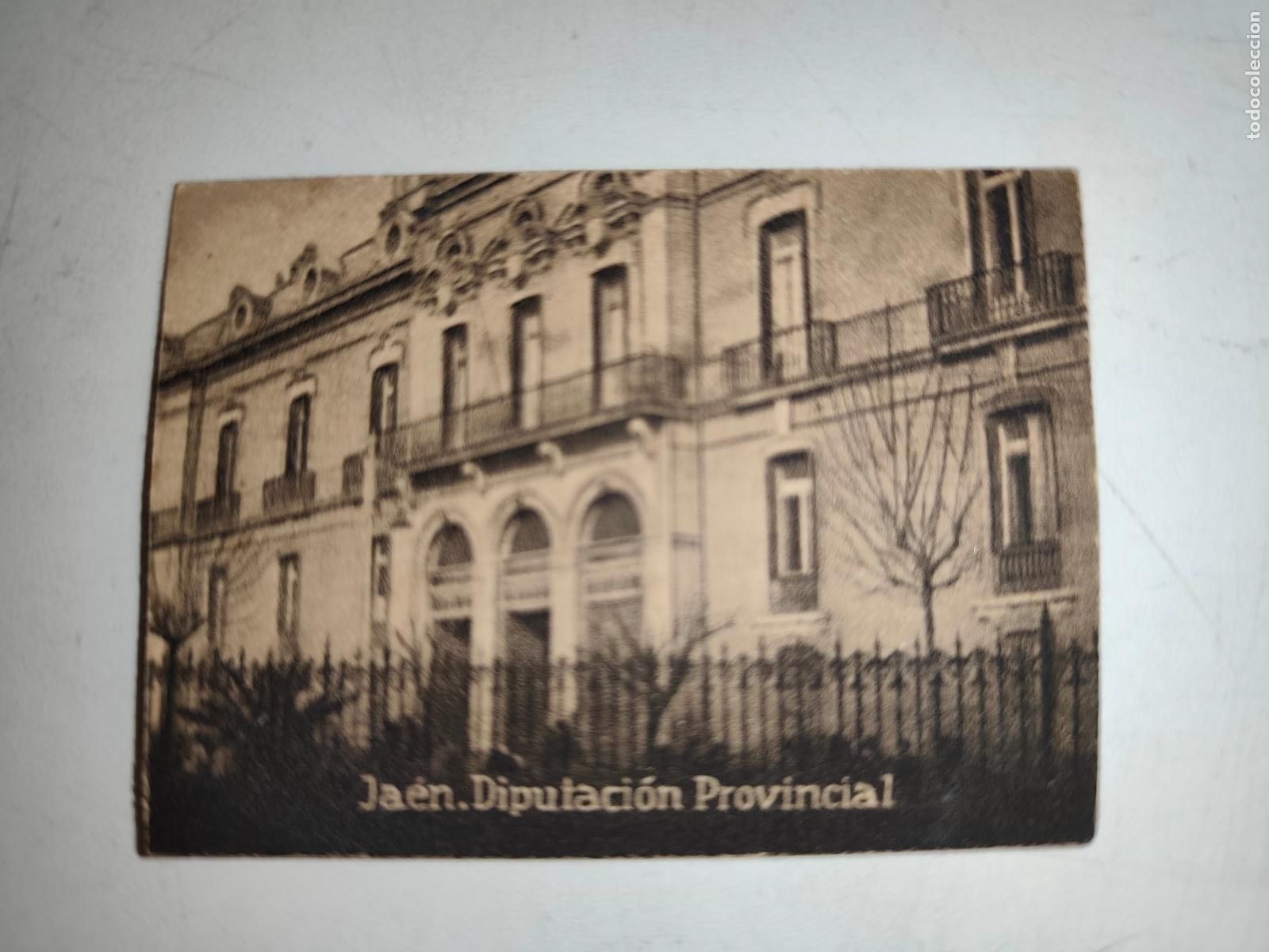 Cartoline: POSTAL ORIGINAL DECADA DE LOS A&Ntilde;OS 30. JAEN, DIPUTACION PROVINCIAL. LEER