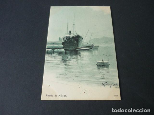 Postales: PUERTO DE MALAGA VERDUGO LANDI ILUSTRADOR