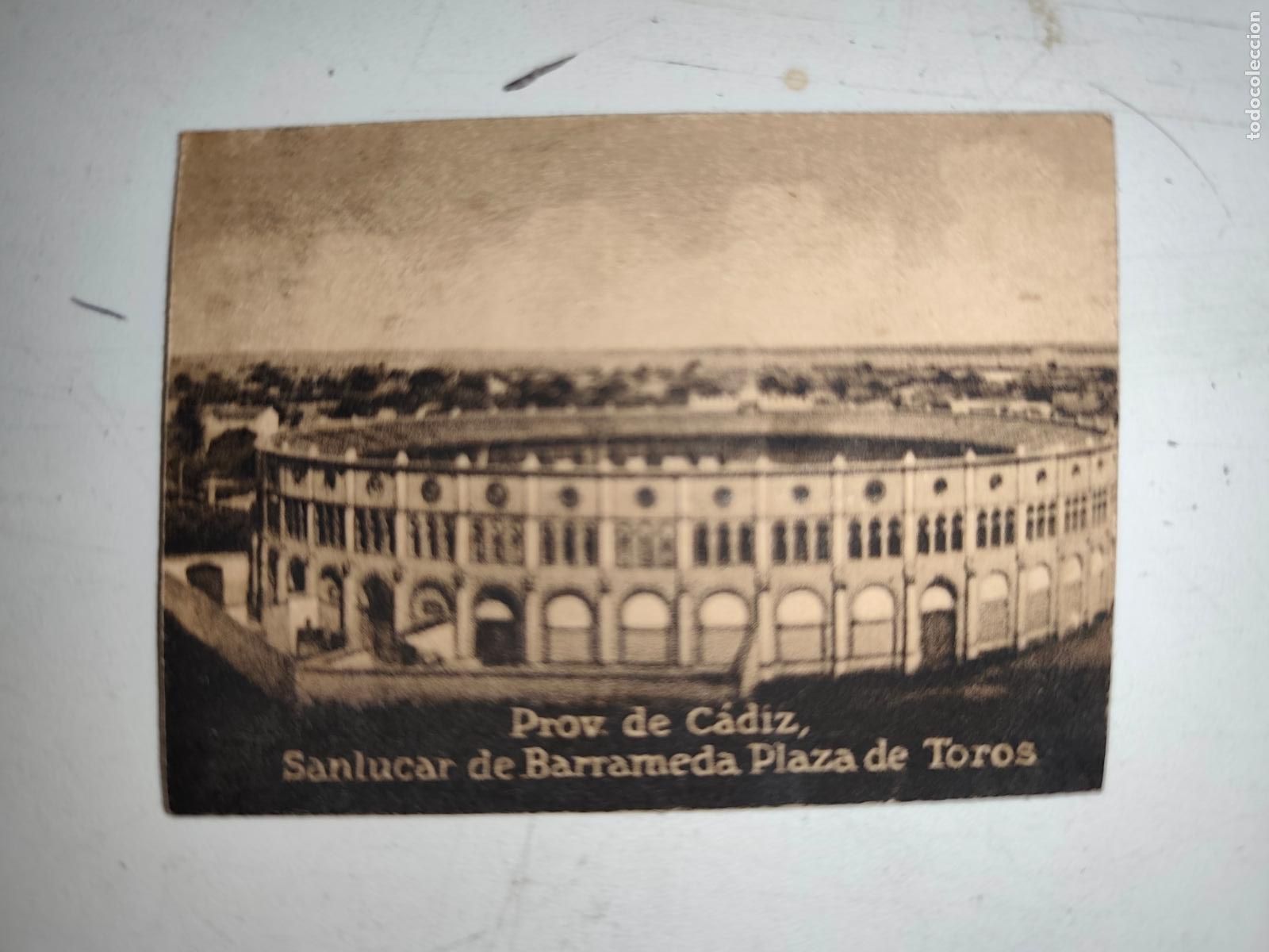 Postales: POSTAL ORIGINAL DECADA DE LOS A&Ntilde;OS 30. CADIZ, SANLUCAR DE BARRAMEDA, PLAZA DE TOROS. LEER