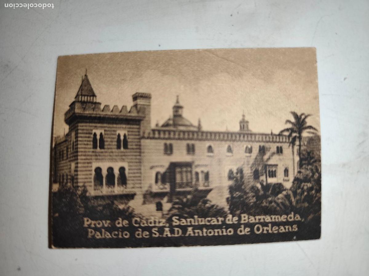 Postales: POSTAL ORIGINAL DECADA DE LOS A&Ntilde;OS 30. CADIZ, SANLUCAR, PALACIO DE S.A.D ANTONIO DE ORLEANS