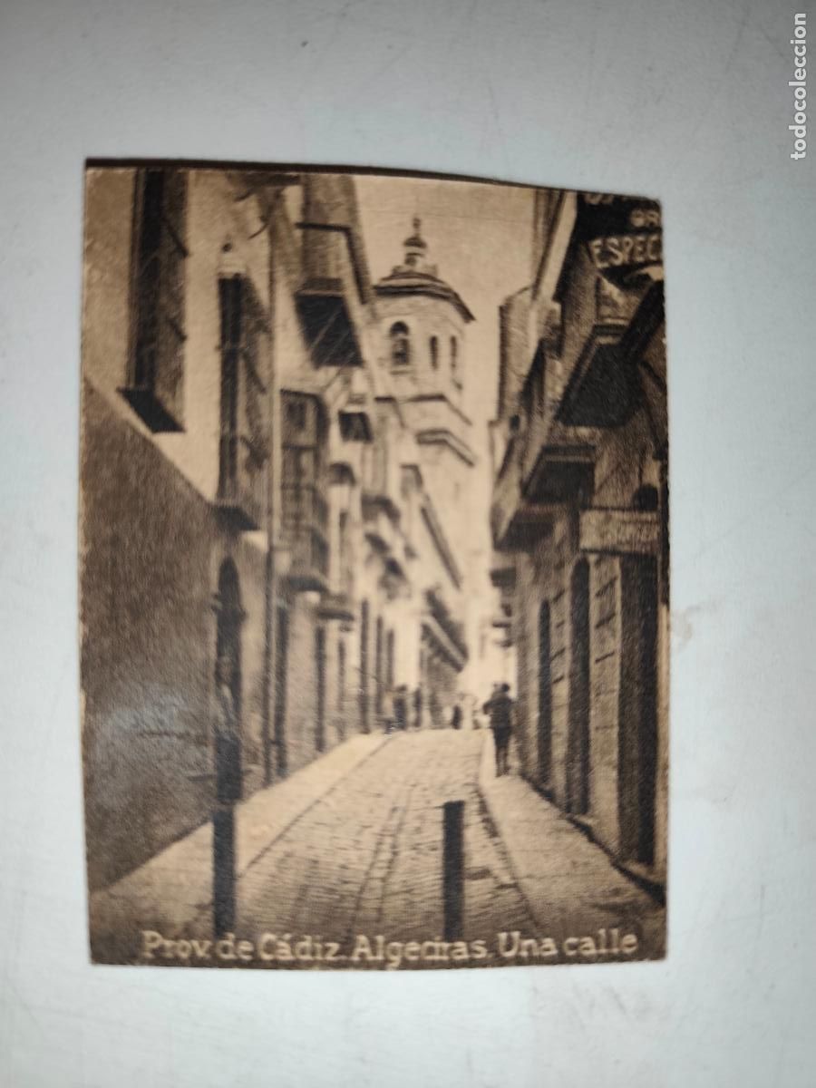 Postales: POSTAL ORIGINAL DECADA DE LOS A&Ntilde;OS 30. CADIZ, ALGECIRAS, UNA CALLE. LEER