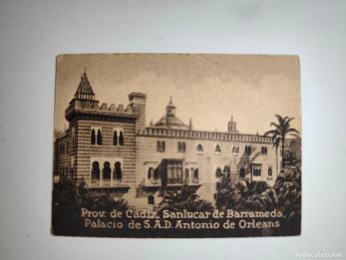 Postcards: POSTAL ORIGINAL DECADA DE LOS A&Ntilde;OS 30. CADIZ, SANLUCAR, PALACIO DE S.A.D ANTONIO DE ORLEANS. LEER