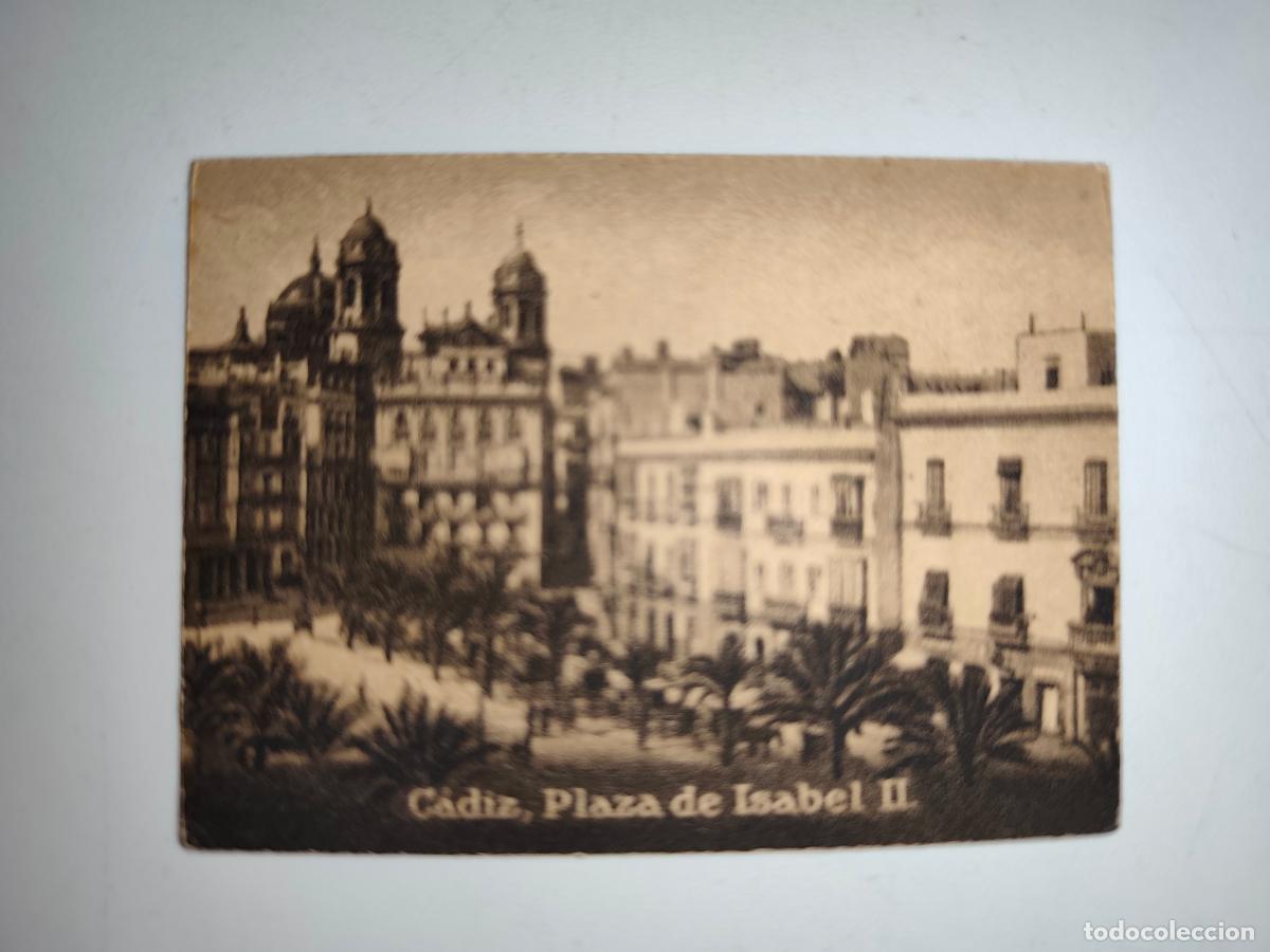 Postcards: POSTAL ORIGINAL DECADA DE LOS A&Ntilde;OS 30. CADIZ, PLAZA DE ISABEL II. LEER DESCRIPCION