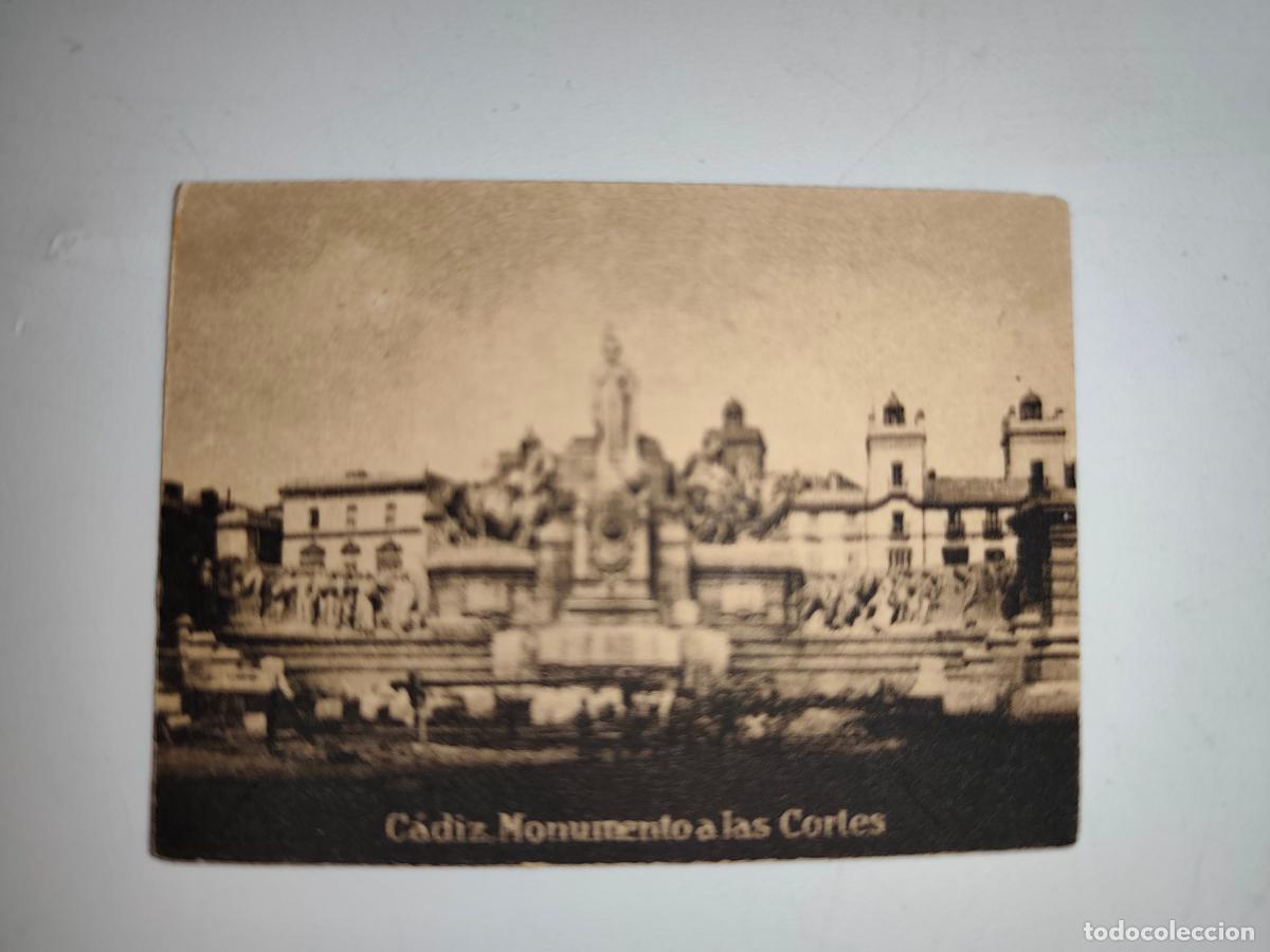 Postales: POSTAL ORIGINAL DECADA DE LOS A&Ntilde;OS 30. CADIZ, MONUMENTO A LAS CORTES. LEER DESCRIPCION