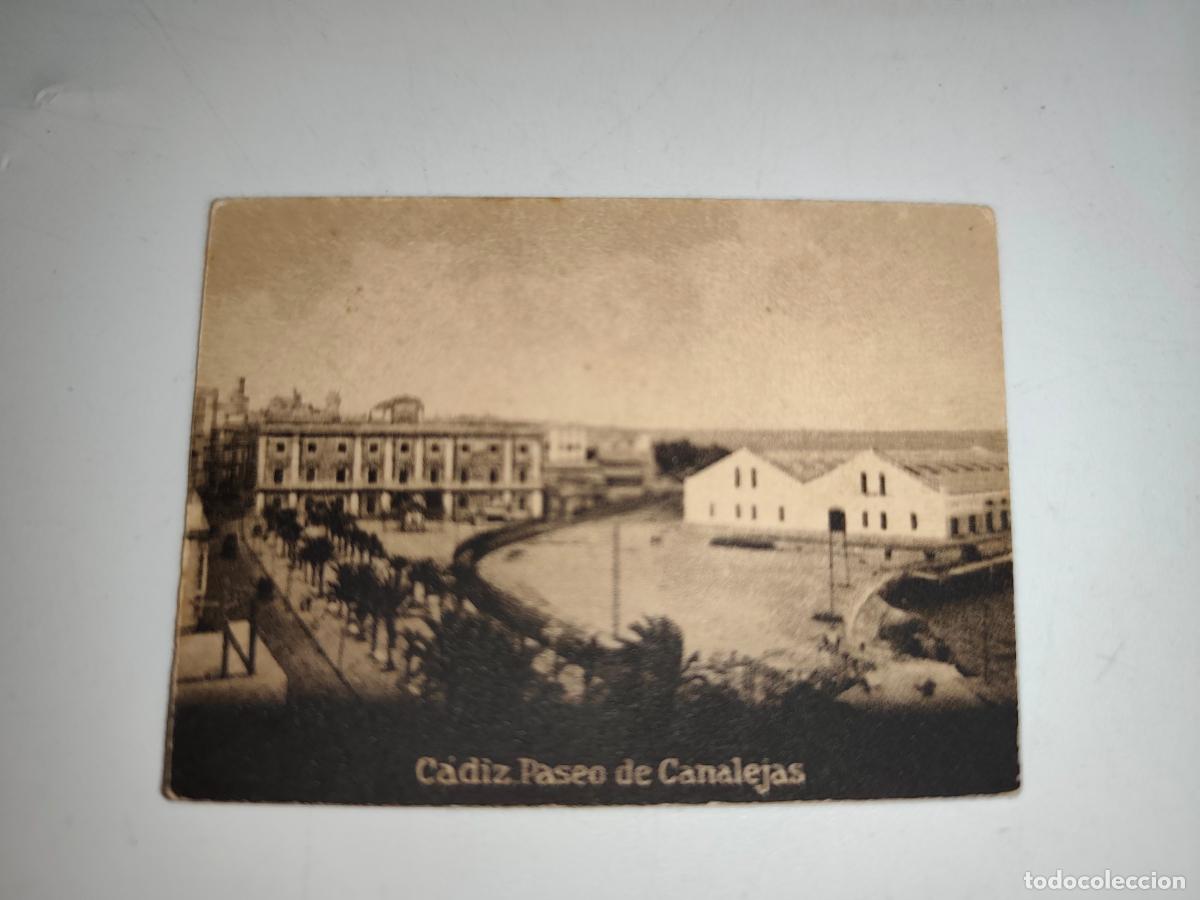 Postales: POSTAL ORIGINAL DECADA DE LOS A&Ntilde;OS 30. CADIZ, PASEO DE CANALEJAS. LEER