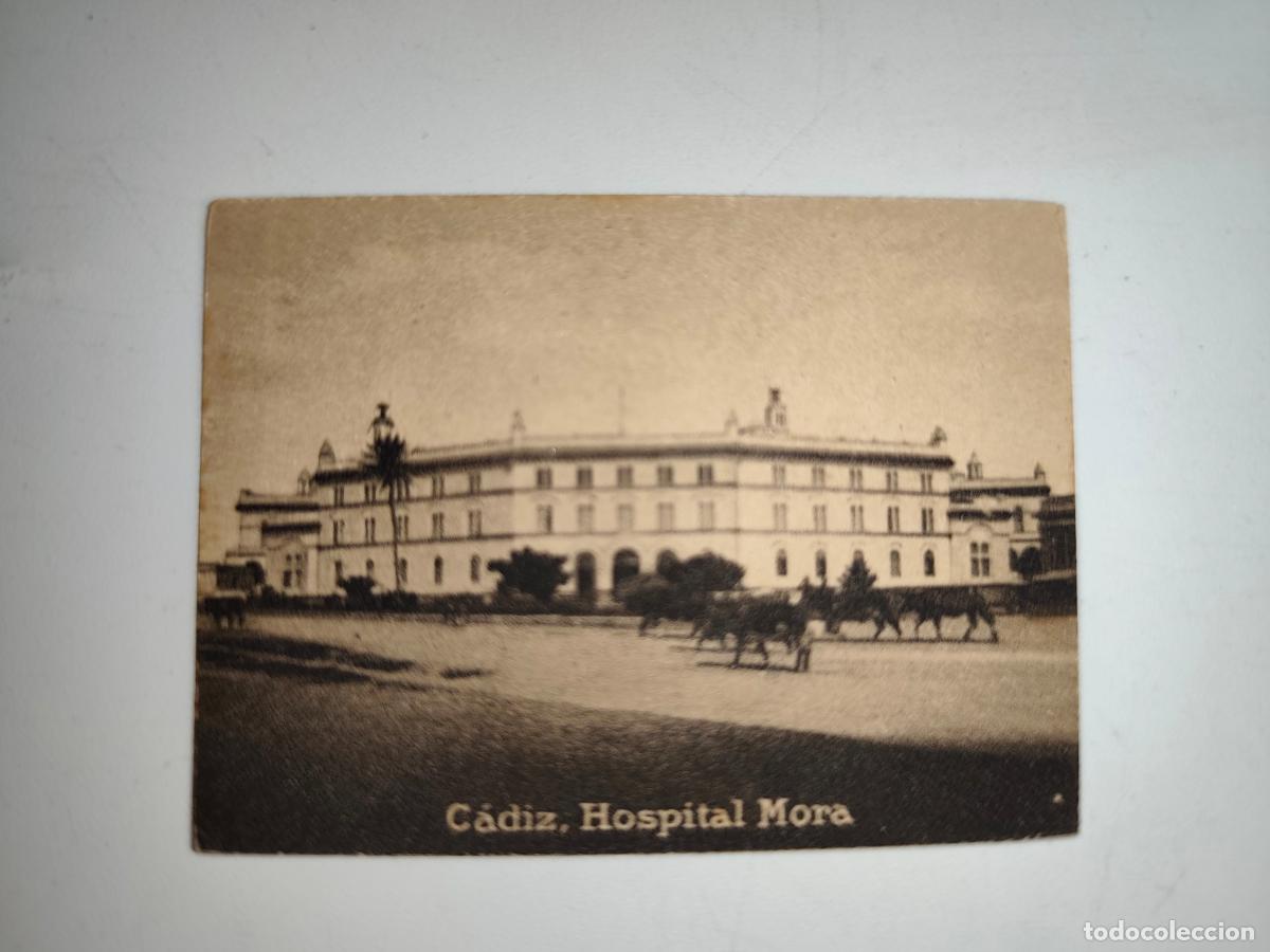 Postales: POSTAL ORIGINAL DECADA DE LOS A&Ntilde;OS 30. CADIZ, HOSPITAL MORA. LEER