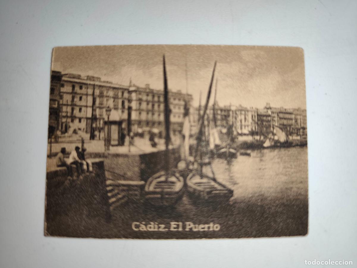 Postales: POSTAL ORIGINAL DECADA DE LOS A&Ntilde;OS 30. CADIZ, EL PUERTO. LEER