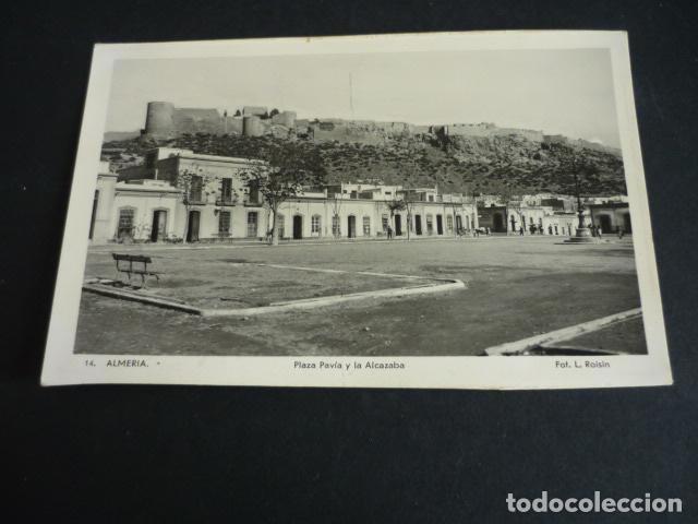Postales: ALMERIA PLAZA PAVIA Y LA ALCAZABA