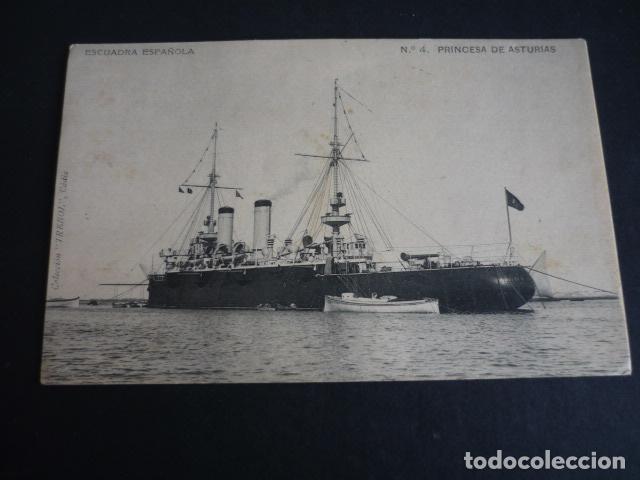 Postales: CADIZ PRINCESA DE ASTURIAS ESCUADRA ESPA&Ntilde;OLA BARCO