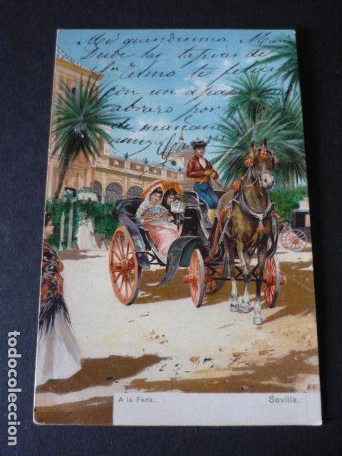Postales: SEVILLA A LA FERIA POSTAL - Foto 1