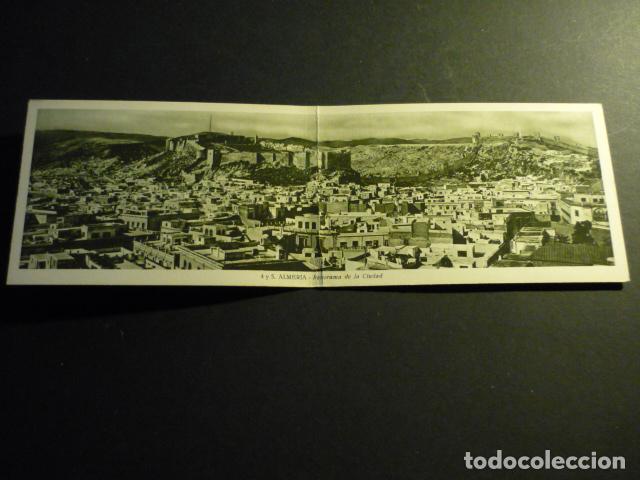 Postales: ALMERIA PANORAMA DE LA CIUDAD POSTAL DOBLE