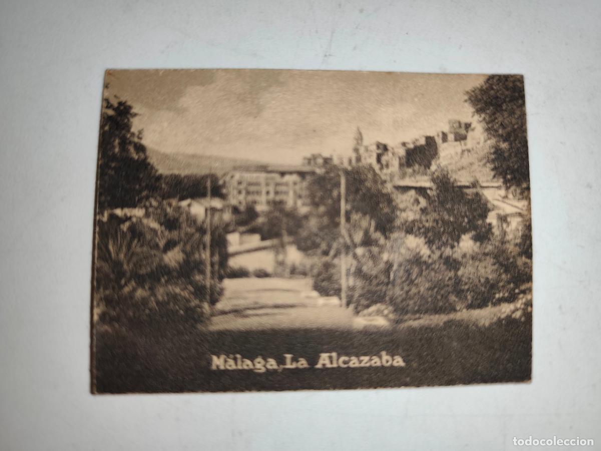 Postales: POSTAL ORIGINAL DECADA DE LOS A&Ntilde;OS 30. MALAGA, LA ALCAZABA. LEER