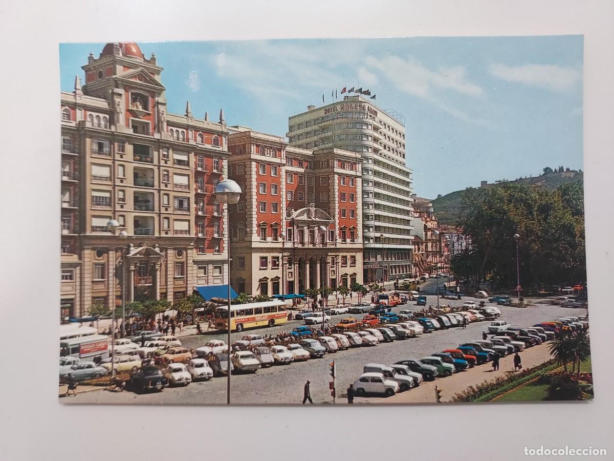 Postcards: POSTAL MALAGA ACERA DE LA MARINA HOTEL MALAGA PALACIO. SIN CIRCULAR. 1967