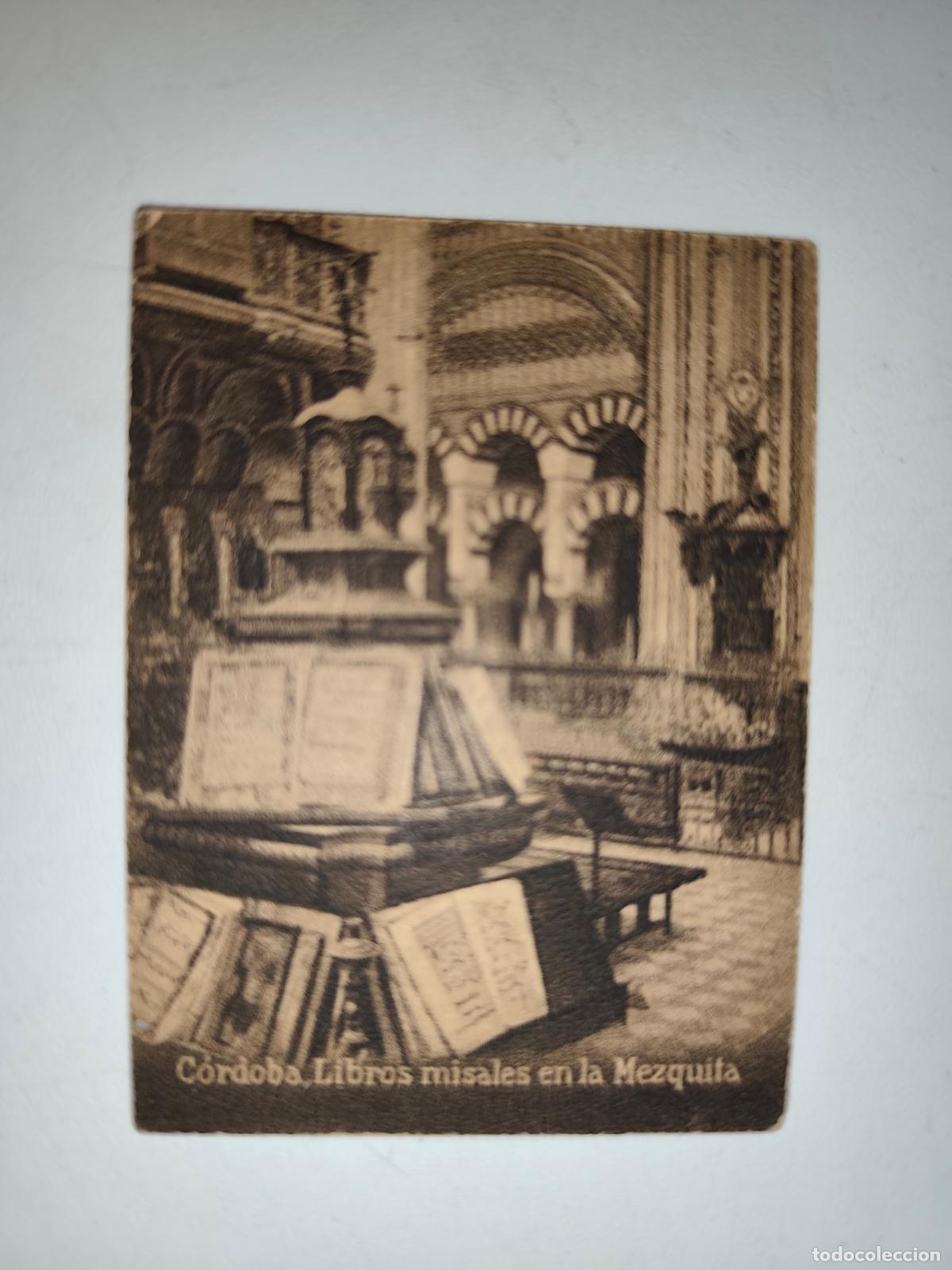 Postales: POSTAL ORIGINAL DECADA DE LOS A&Ntilde;OS 30. CORDOBA, LIBROS MISALES EN LA MEZQUITA. LEER