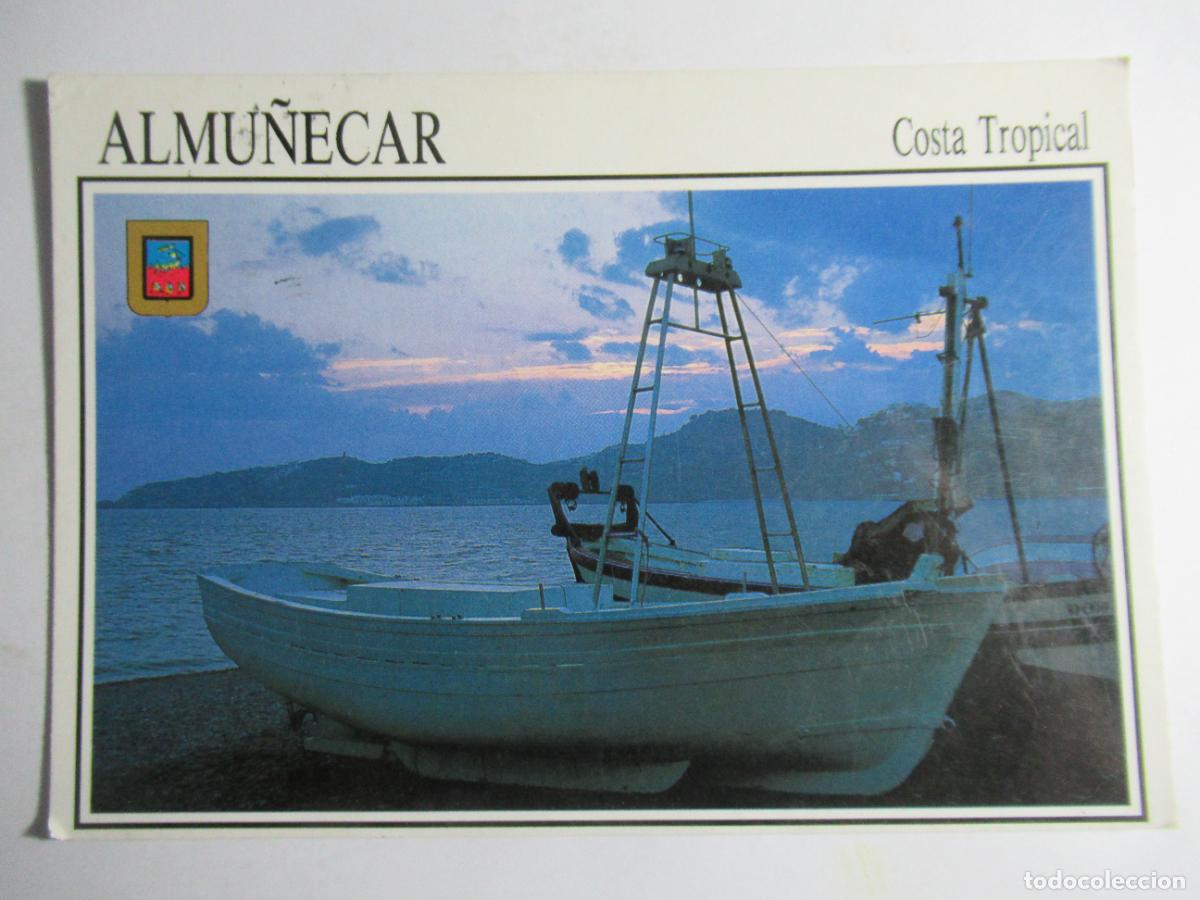 Postales: Almu&ntilde;&eacute;car (Granada) - Atardecer en la Playa - Foto 1