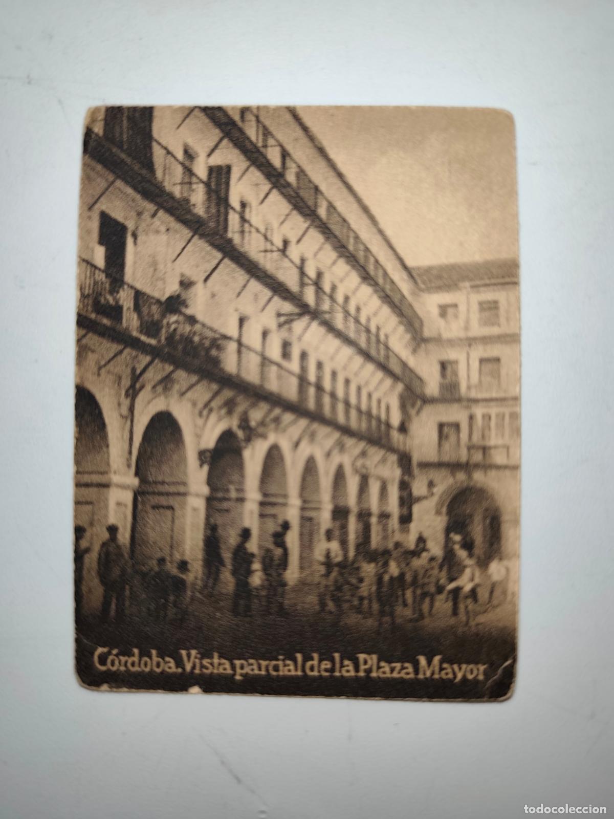 Postales: POSTAL ORIGINAL DECADA DE LOS A&Ntilde;OS 30. CORDOBA, VISTA PARCIAL DE LA PLAZA MAYOR. LEER